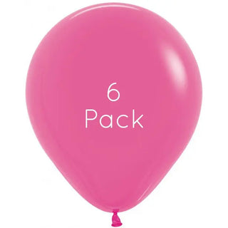 45cm Fuchsia Giant Balloons - 6 Pkt