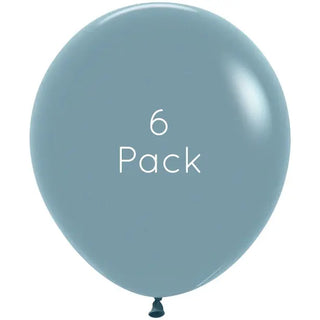 45cm Pastel Dusk Blue Giant Balloons | Blue Party Supplies NZ