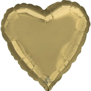 Anagram | White Gold Heart Foil Balloon | Wedding party supplies