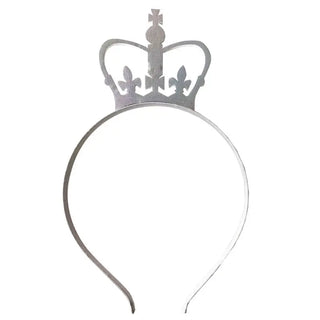 Silver Crown Headband | Coronation Party Supplies NZ