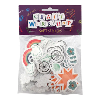 Sun & Rainbow Soft Stickers - CLEARANCE