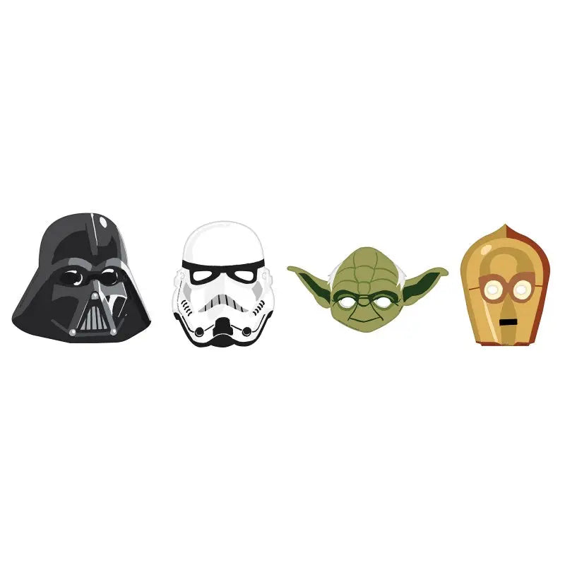 Star Wars Galaxy Masks - 8 Pkt – Build a Birthday NZ