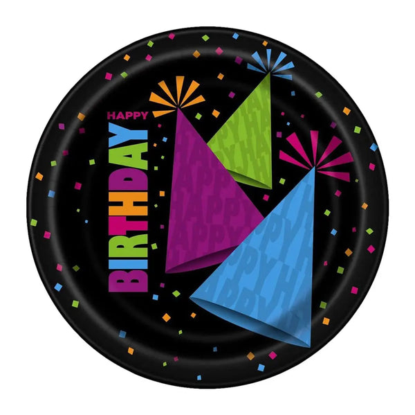 Neon Party Plates - Lunch – Build a Birthday NZ