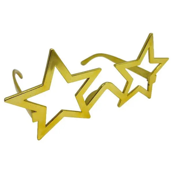 Gold cheap star glasses