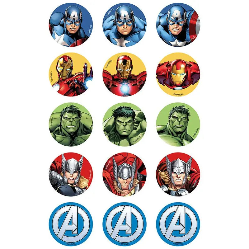 Avengers Edible Cupcake Images – Build a Birthday NZ