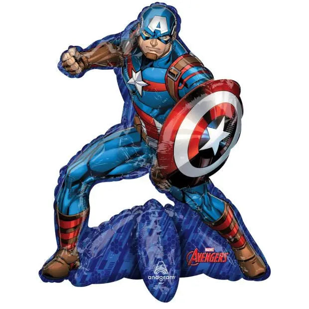 Marvel Avengers Captain America Multi Foil Balloon – Build a Birthday NZ
