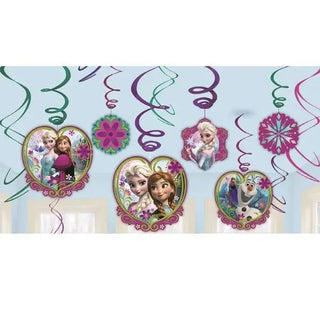 Frozen Hanging Swirl Decorations | Frozen Party Supplies