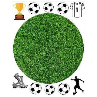 Grass Edible Cake Image | Soccer Party Supplies NZ