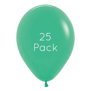 Fashion Green Balloons - 25 Pkt