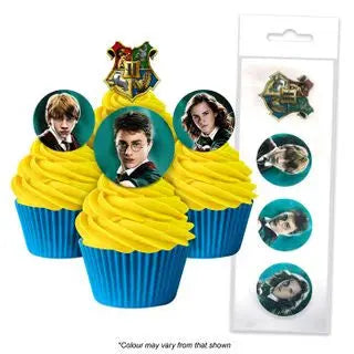 Bake Boss | harry potter edible wafer cupcake topper 16 peice | harry potter party supplies