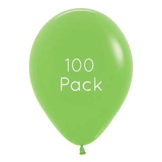 Sempertex | 100 Pack Lime Green 28cm balloon | Minecraft Party Supplies NZ