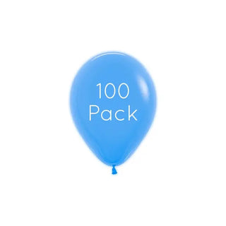 Neon Blue Mini Balloons - 100 Pkt