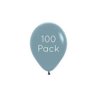 Pastel Dusk Blue Mini Balloons - 100 Pkt