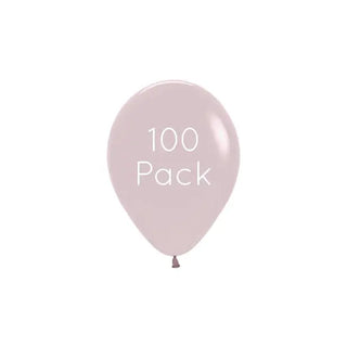 Pastel Dusk Rose Pink Mini Balloons - 100 Pkt