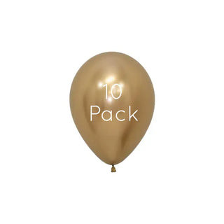 Sempertex | Reflex Metallic Gold Mini Balloons | Gold Party Supplies NZ