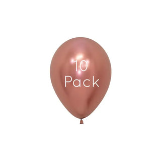 Reflex Metallic Rose Gold Mini Balloons | Rose Gold Party Supplies NZ