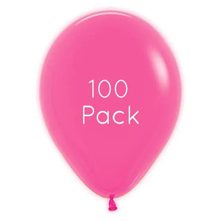 Sempertex | Neon Fuchsia Balloons 100 Pkt | Pink Party Supplies NZ