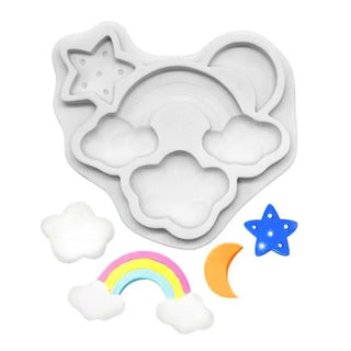 Rainbow & Star Silicone Mould | Rainbow Party Supplies NZ